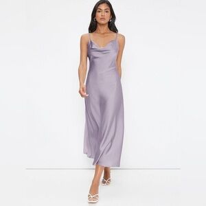 Elegant Lavender Slip Dress